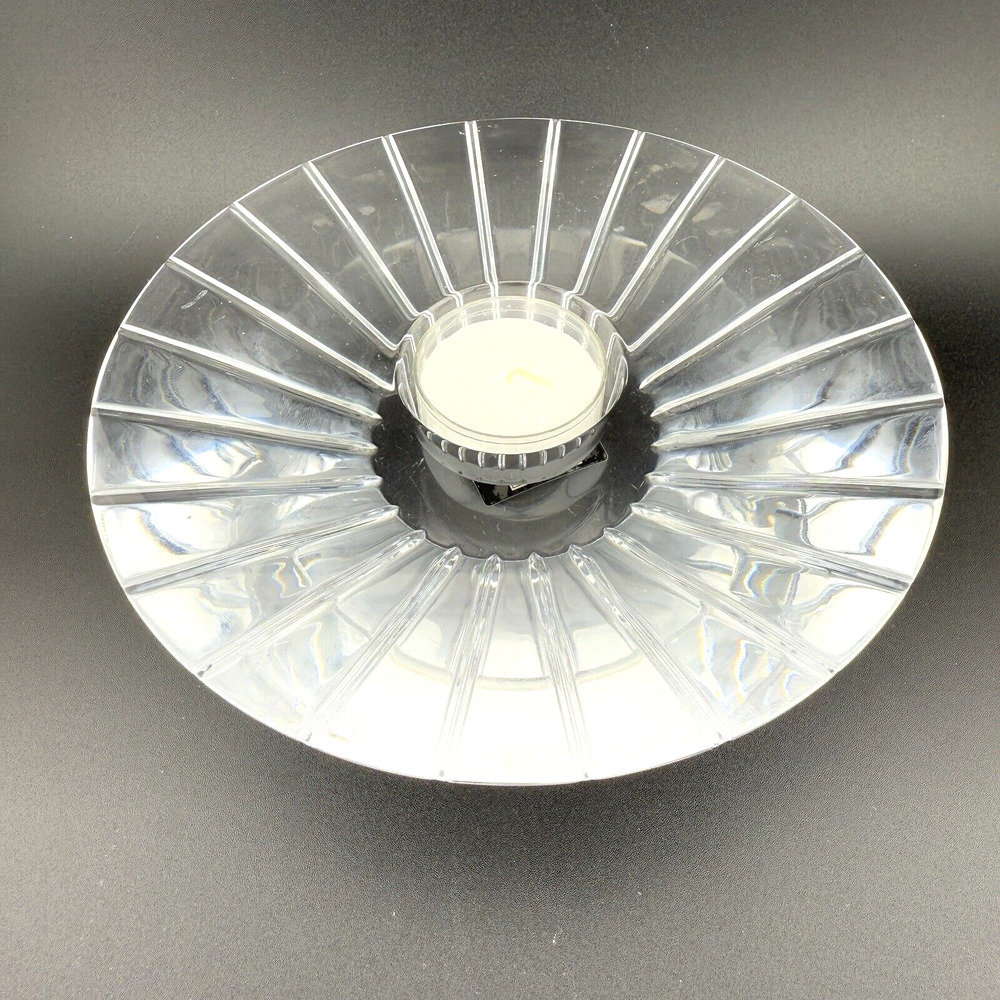Mikasa Slovenia Lead Crystal Glass Votive Candle Holder Radiant Heavy 2" by 7"